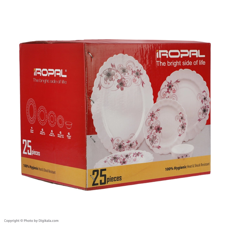 سرویس غذا خوری 25 پارچه آیروپال طرح کنگره مدل آرام