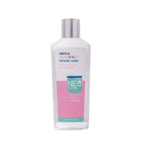 آب پاک کننده آرایش صورت نئودرم مدل Gentle Purifer حجم 200 میلی لیتر