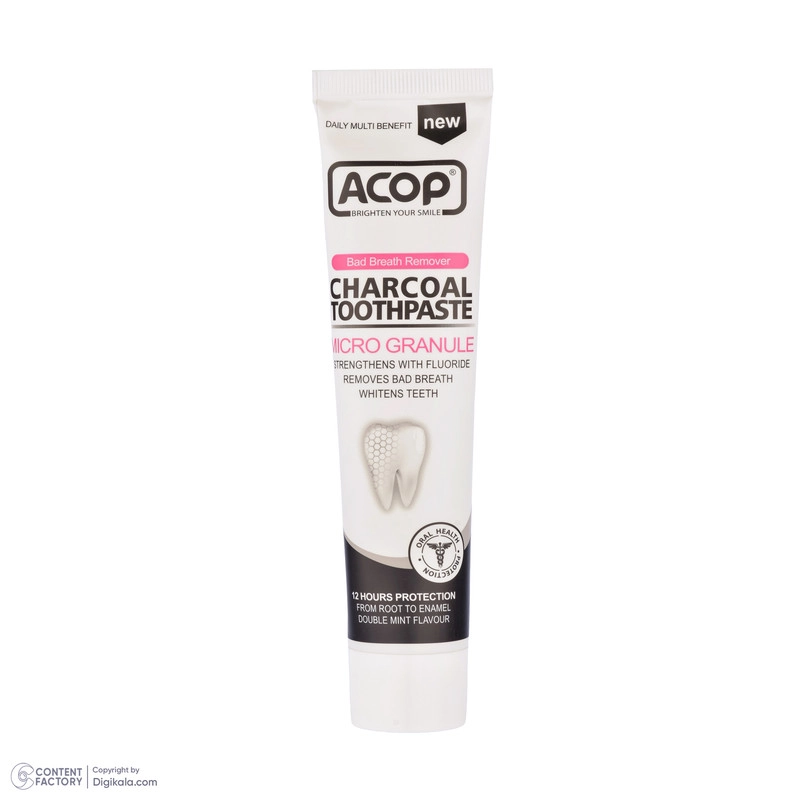 خمیر دندان آکوپ مدل Charcoal Toothpaste حجم 90 میلی لیتر