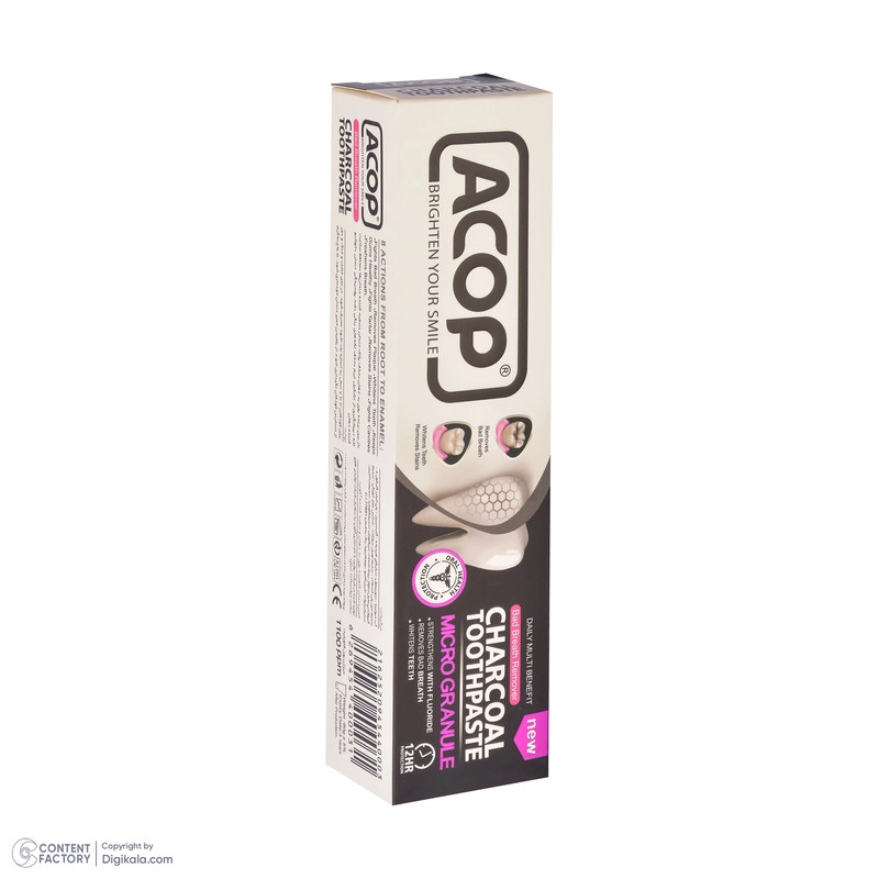 خمیر دندان آکوپ مدل Charcoal Toothpaste حجم 90 میلی لیتر