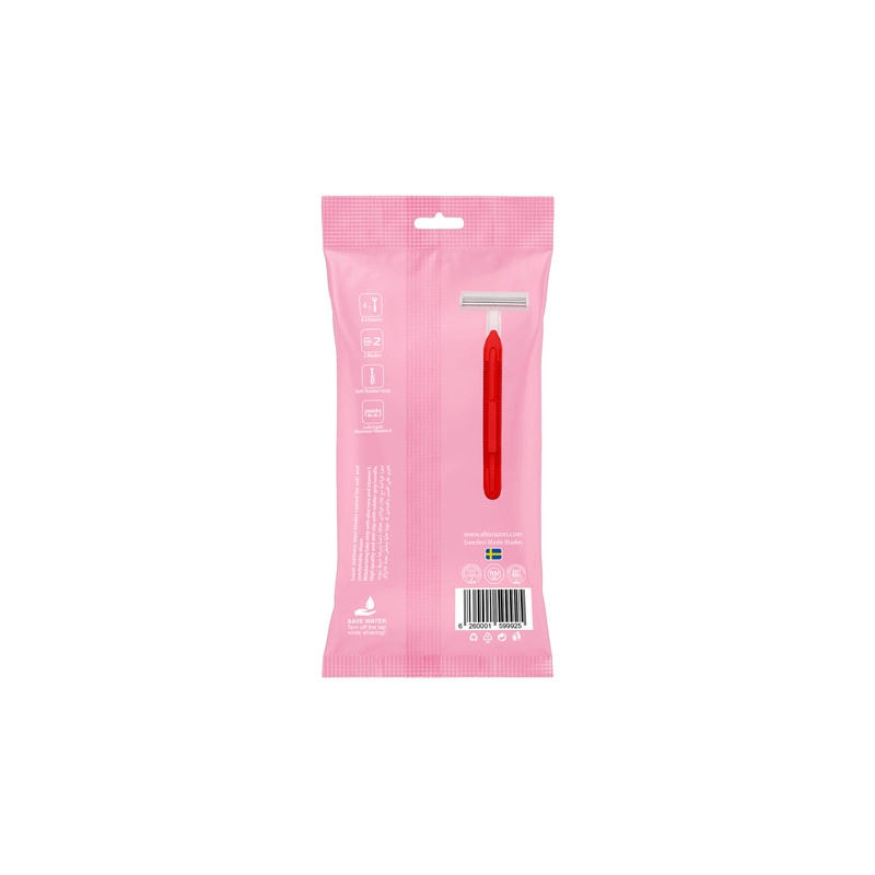 تیغ اصلاح  افکس مدل دو لبه سوان بسته 4 عددی