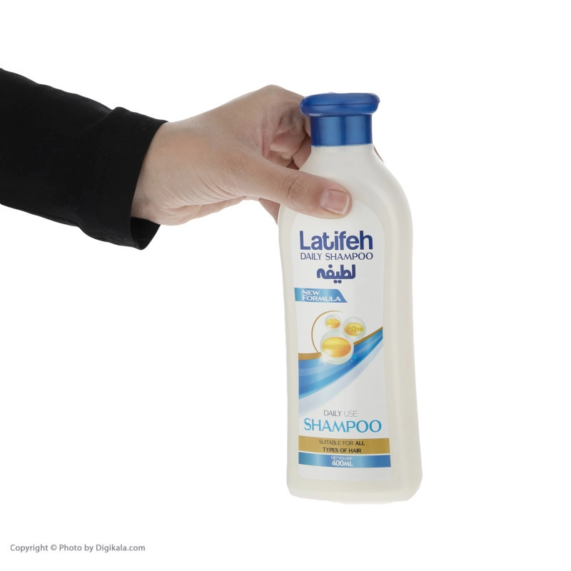 شامپو مو لطیفه مدل روزانه پروتئین ابریشم و سدر گلیسرینه حجم 400 میلی لیتر مجموعه 2 عددی