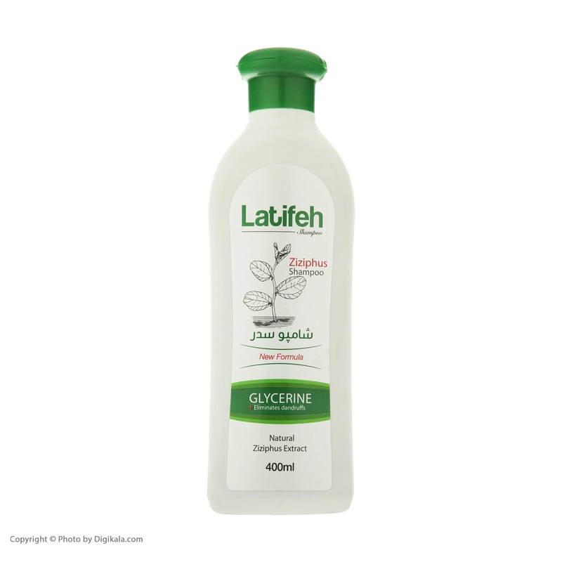 شامپو مو لطیفه مدل Glycerine حجم 400 میلی لیتر