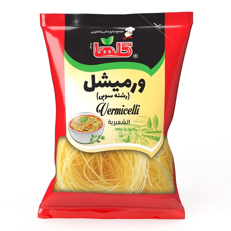رشته سوپ ورمیشل گلها - 150 گرم بسته 30 عددی