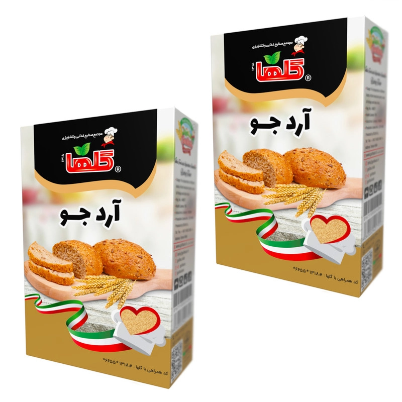 آرد جو گلها - 200 گرم بسته 2 عددی