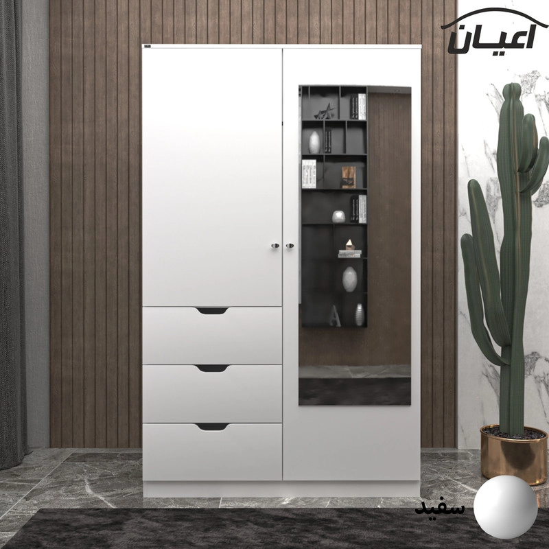 کمد لباس اعیان مدل FH624 - مشکی