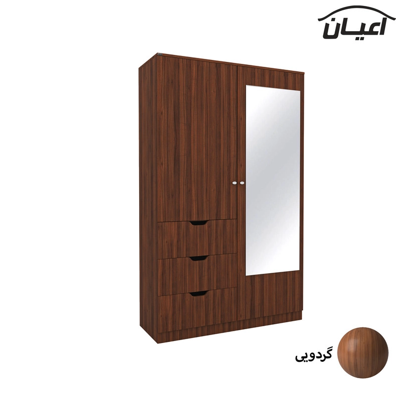 کمد لباس اعیان مدل FH624 - مشکی