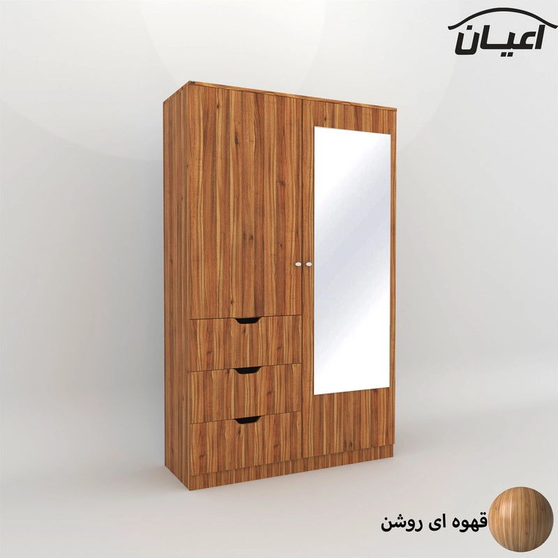 کمد لباس اعیان مدل FH624 - مشکی