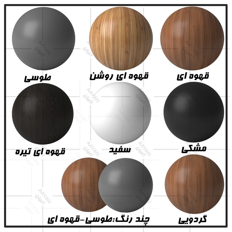 تخت خواب یک نفره اعیان مدل FH611 سایز 80x180 سانتی متر - طوسی