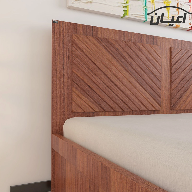 تخت خواب دونفره اعیان مدل FH421 سایز 160x200 سانتی متر - قهوه ای