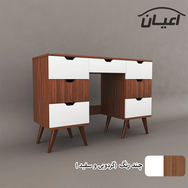 میز آرایش اعیان مدل FH476 - گردویی