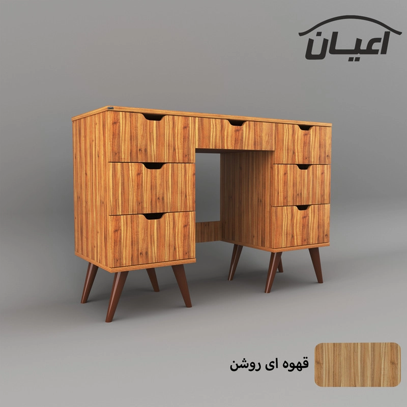 میز آرایش اعیان مدل FH476 - گردویی