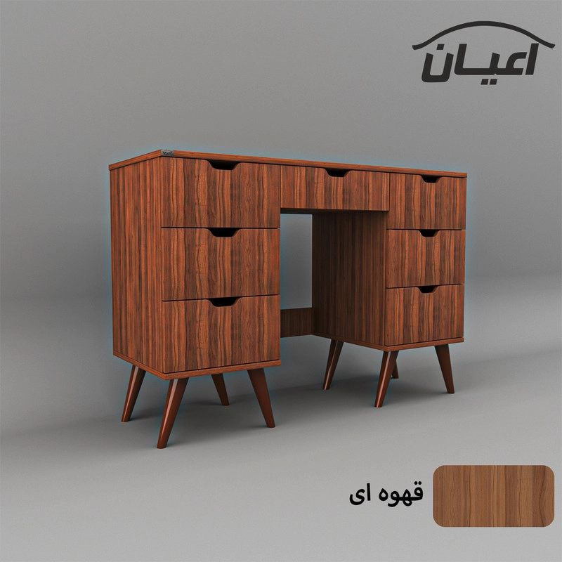 میز آرایش اعیان مدل FH476 - گردویی