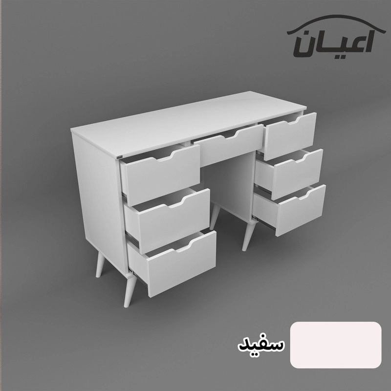 میز آرایش اعیان مدل FH476 - گردویی