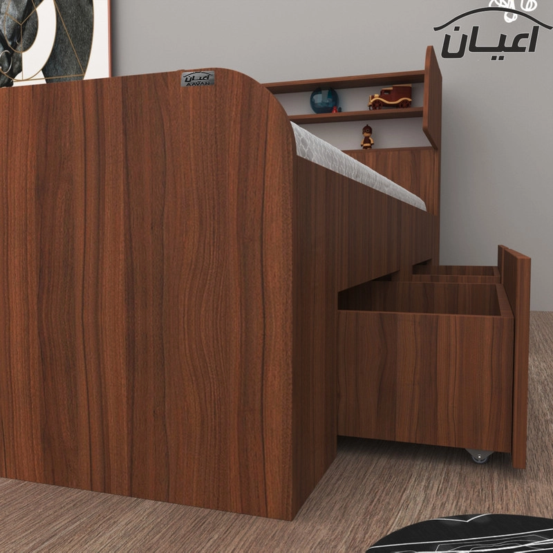 تخت خواب یکنفره اعیان مدل FH509 سایز 120x200 سانتی متر - سفید
