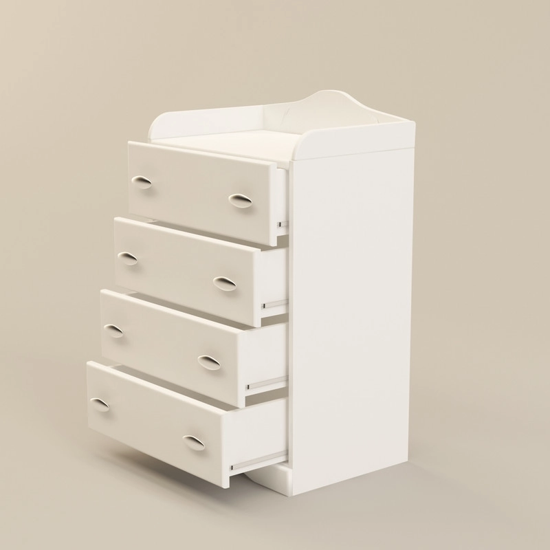 سرویس تخت و کمد کودک و نوزاد اعیان مدل FH330 - طوسی