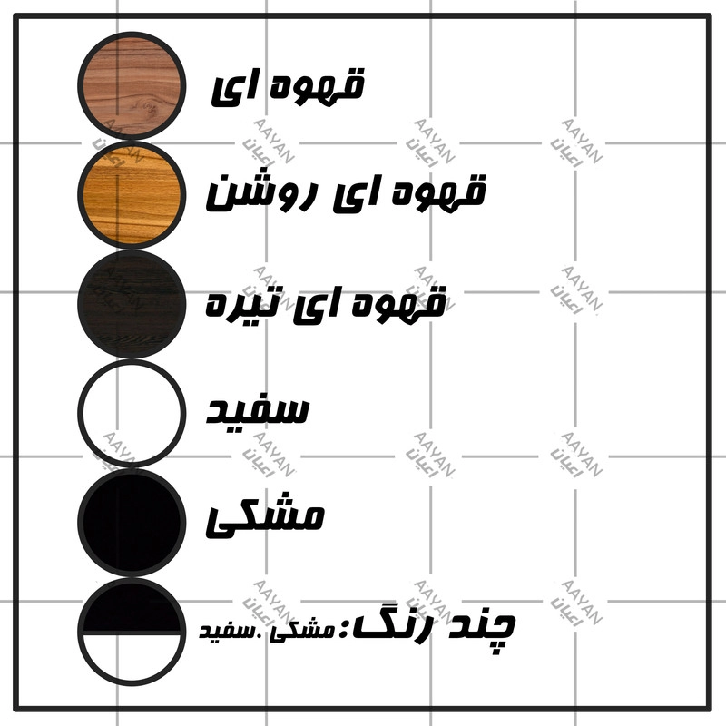 تخت خواب دونفره اعیان مدل FH335 سایز 160x200 سانتی متر - طوسی