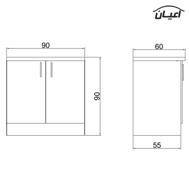 کابینت آشپزخانه اعیان مدل FH CM15