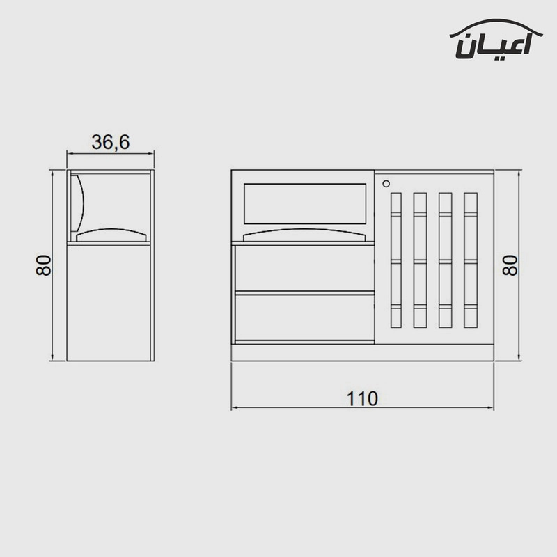 جاکفشی اعیان مدل FH409 - سفید