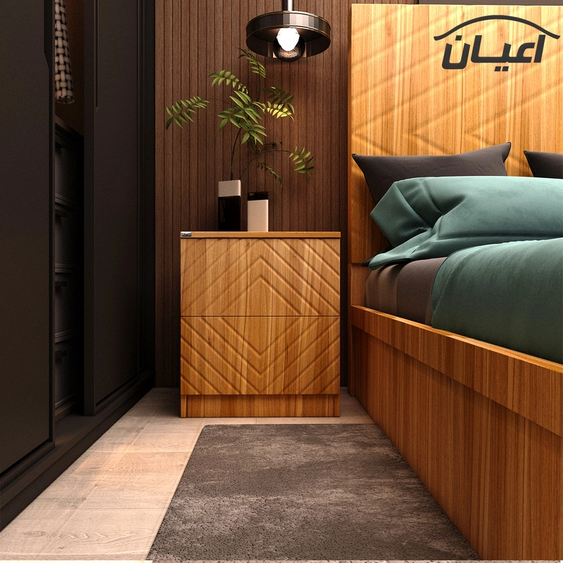میز پاتختی اعیان مدل FH448 - مشکی