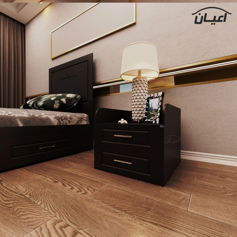 میز پاتختی اعیان مدل  FH401 - مشکی