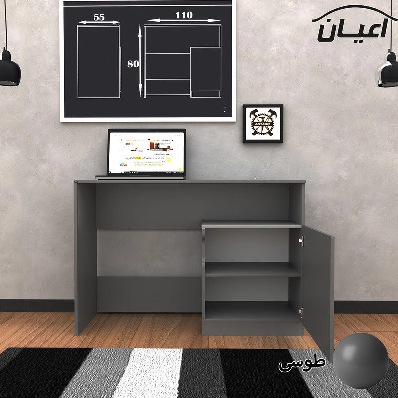 میز تحریر اعیان مدل FH475 - مشکی