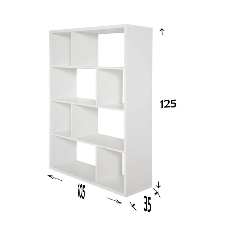 کتابخانه اعیان مدل FH59 - قهوه ای تیره