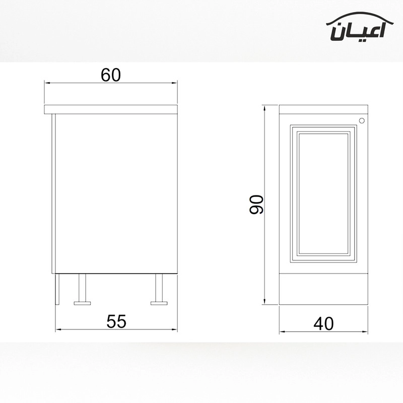 کابینت آشپزخانه اعیان مدل FH CW23