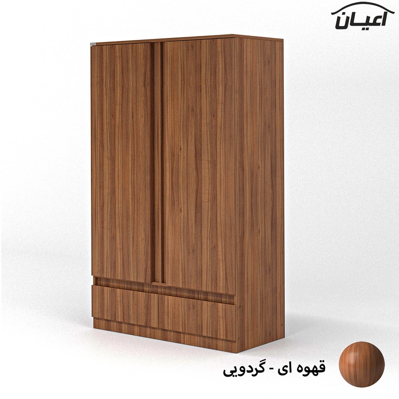 کمد لباس اعیان مدل FH693 - قهوه ای روشن