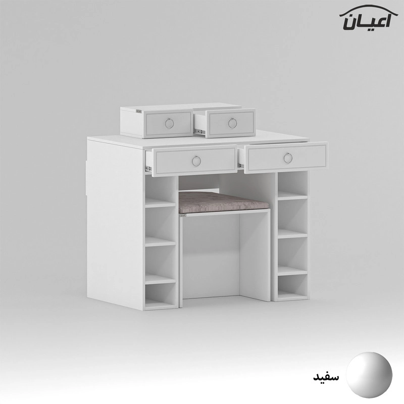 میز آرایش اعیان مدل FH727 - صورتی