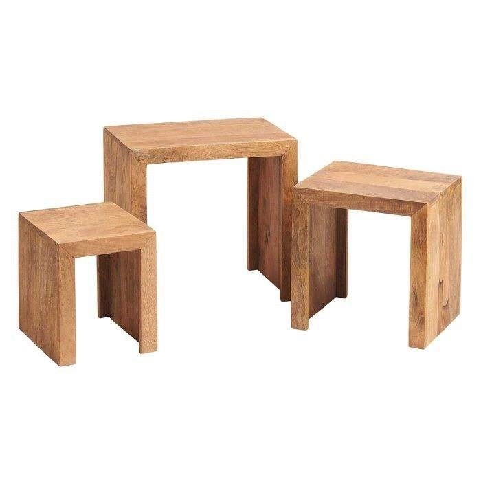 میز عسلی اعیان مدل FH108 مجموعه 3 عددی