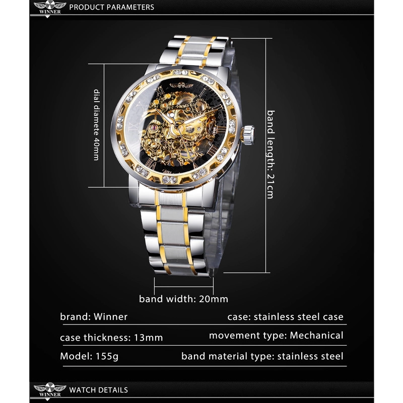 ساعت مچی عقربه‌ای مردانه مدل Winner-Reloj de para hombre