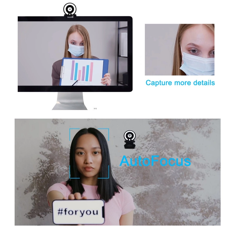 وب کم مدل 2K Streaming with Ring Light