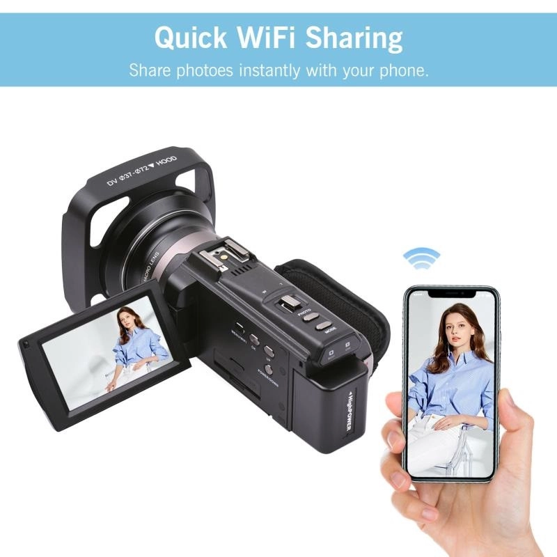 دوربین فیلم برداری مدل 4K 60FPS 48 MP Professional