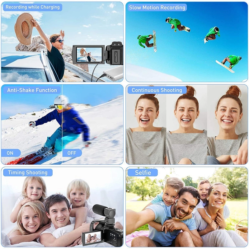 دوربین فیلم برداری مدل 4K 60FPS 48 MP Professional