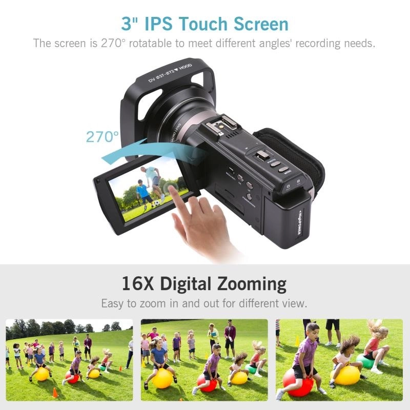 دوربین فیلم برداری مدل 4K 60FPS 48 MP Professional