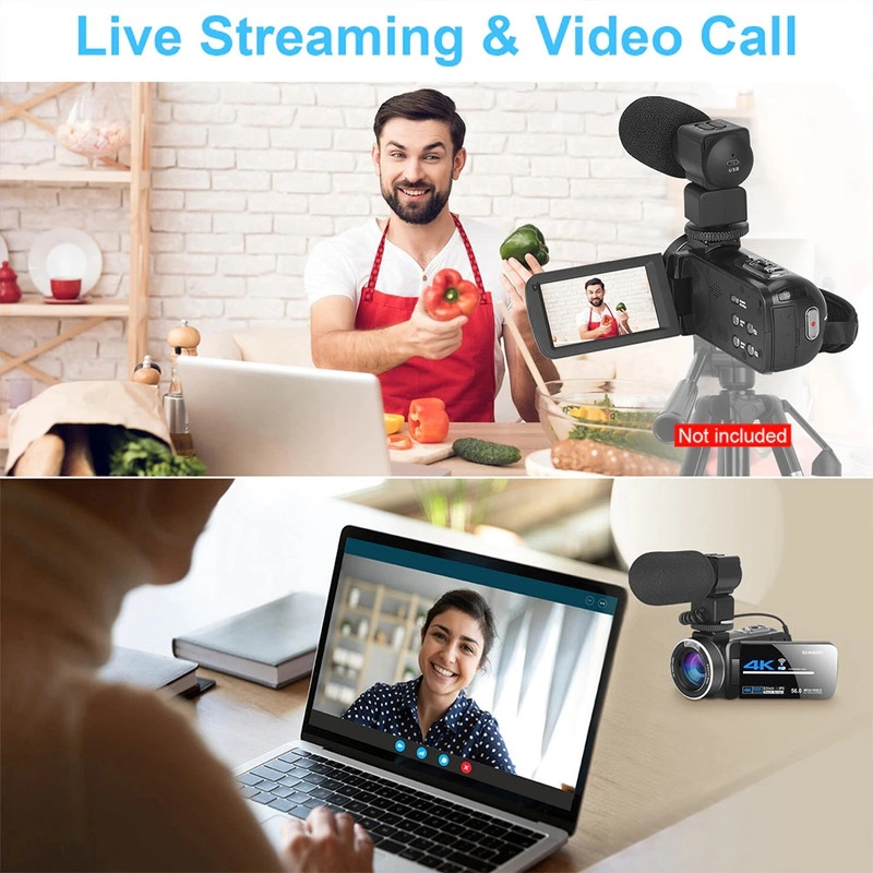 دوربین فیلم برداری کمری مدل 4K 56MP UHD with Night Vision