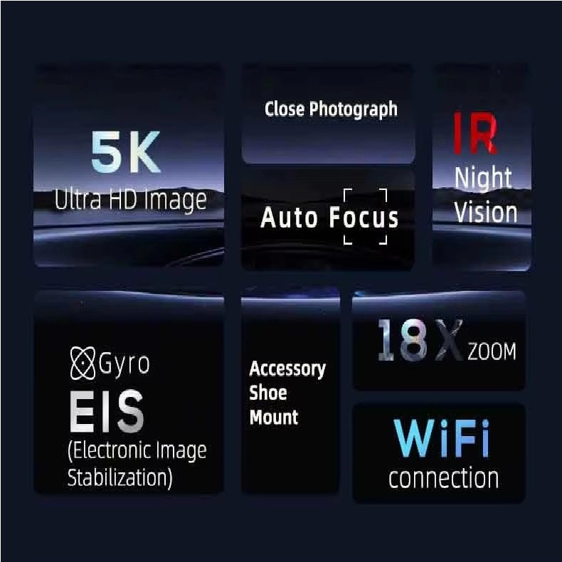 دوربین فیلم برداری مدل 5K 56MP UHD