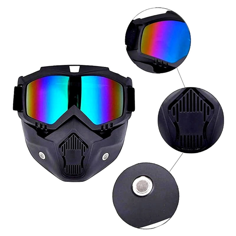 عینک موتور سواری مدل goggles کد HT-09 - مشکی