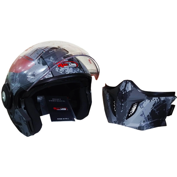 کلاه کاسکت ردلاین مدل فک جدا کد RE_NOPO - XL