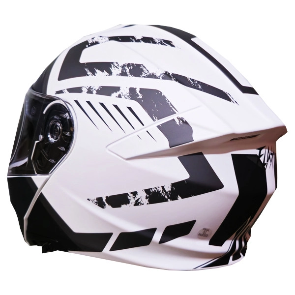 کلاه کاسکت فلش مدل فک متحرک عینکدار کد 935SV - XXL