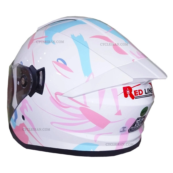 کلاه کاسکت ردلاین مدل بدون فک عینکدار کد WH_966 - XL