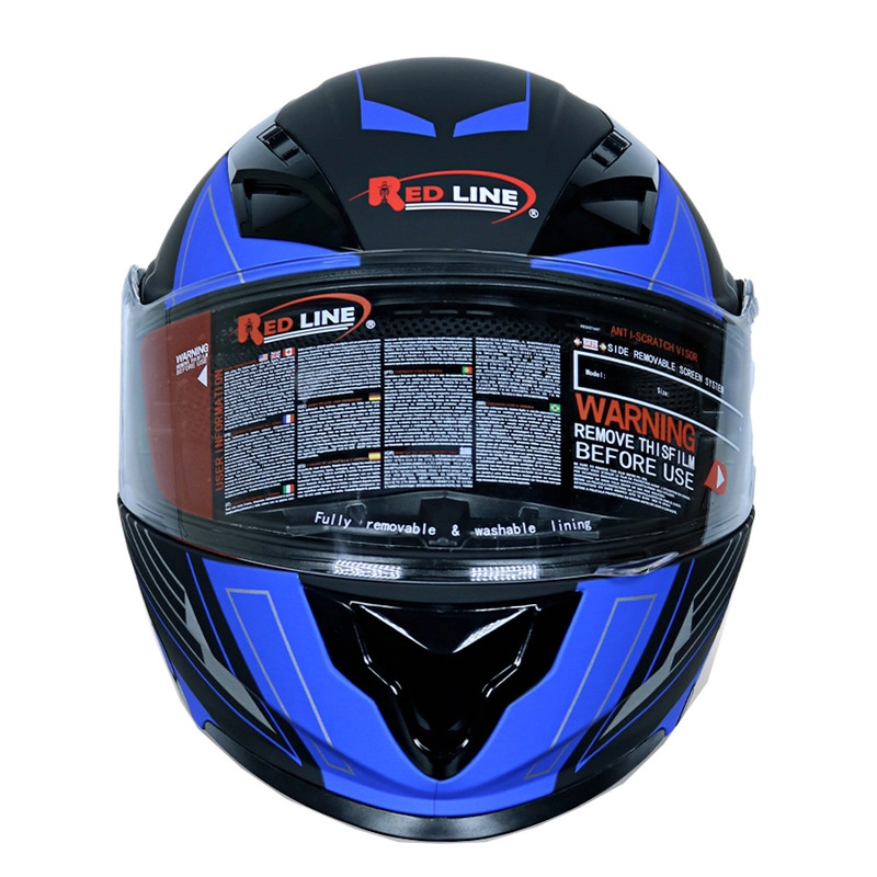 کلاه کاسکت ردلاین مدل MATT BLACK_Blue_C7 - XL