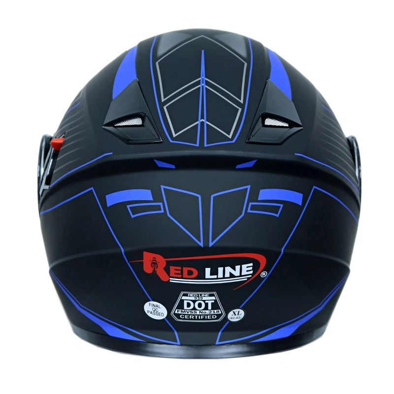 کلاه کاسکت ردلاین مدل MATT BLACK_Blue_C7 - XL