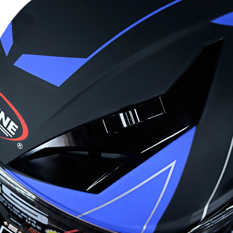 کلاه کاسکت ردلاین مدل MATT BLACK_Blue_C7 - XL