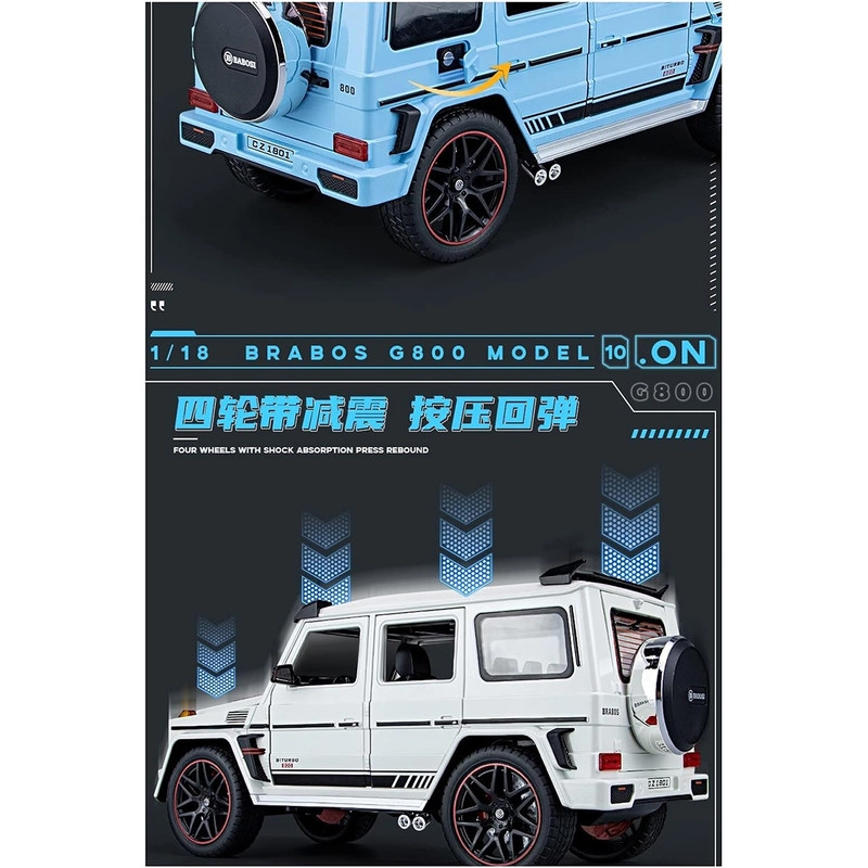 ماکت ماشین مدل مرسدس بنز جی کلاس Mercedes-Benz G-class brabos 800 - مشکی