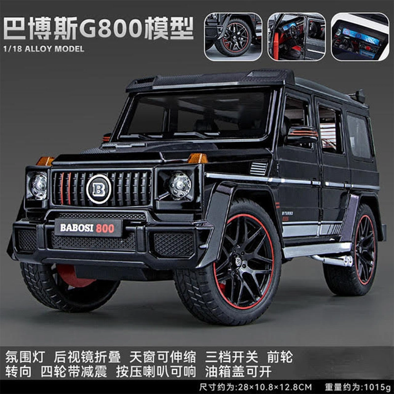 ماکت ماشین مدل مرسدس بنز جی کلاس Mercedes-Benz G-class brabos 800 - مشکی
