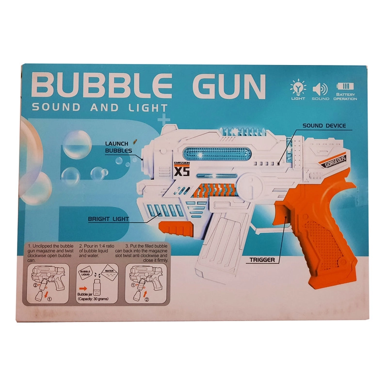 حباب ساز طرح تفنگ مدل BUBBLE GUN کد 63600 - سفید