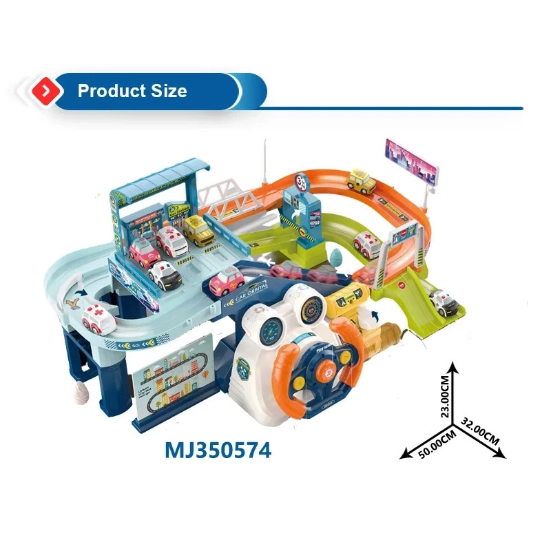 کیت ماشین بازی مدل پارکینگ فرمان دار طرح باطری خور کد T904A