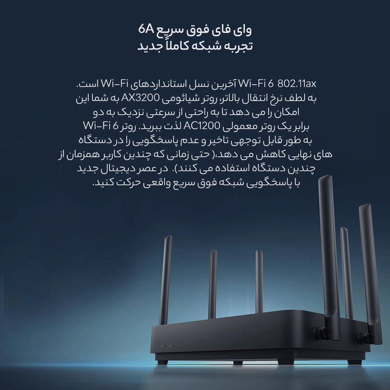 روتر بی سیم شیائومی مدل AX3200
